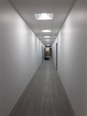 renovated hallway for commercial building