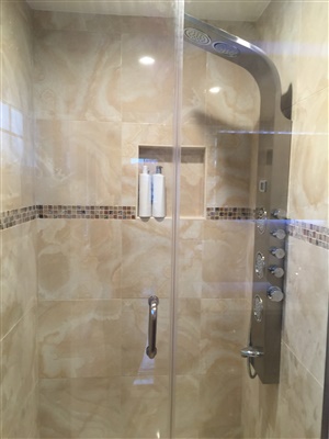 elegant new shower installation