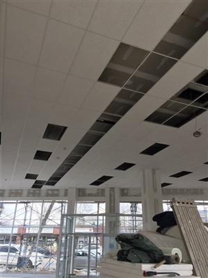 ceiling renovation for commercial building