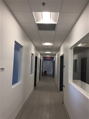new hallway for office building