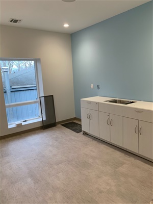finished interior commercial renovation