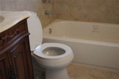 sink, toilet and tub installation